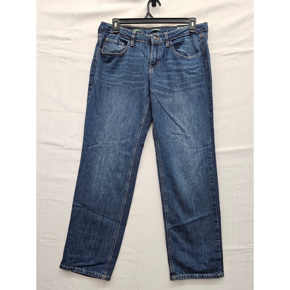 Wild Fable Womens Straight Mid Rise Jeans Blue Cotton Blend Casual Size 10/32